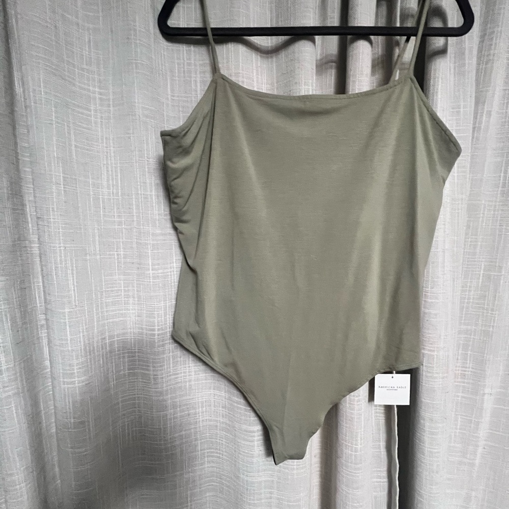 American Eagle Olive Green Bodysuit